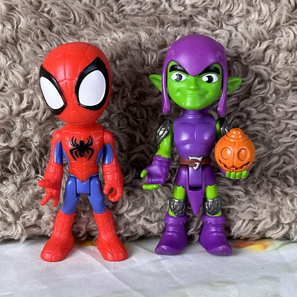 Hasbro Marvel Spidey and His Amazing Friends SPIDERMAN GREEN GOBLIN Toy Figures